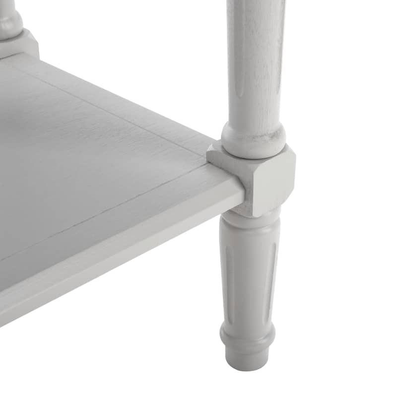 SAFAVIEH Samantha Grey 2-drawer Console Table - 35.8" x 13.8" x 29.5"