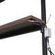 preview thumbnail 6 of 14, Metal Loft Bed with LED and Built-in Work Station,Twin Size