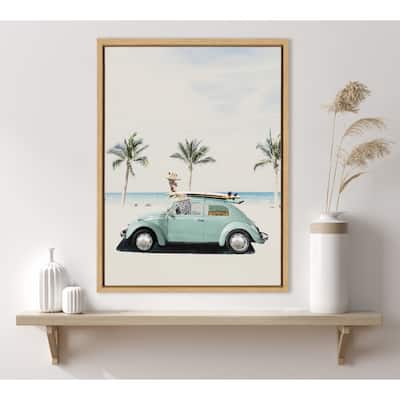 Kate and Laurel Sylvie Summer Adventures Framed Canvas by July Art Prints