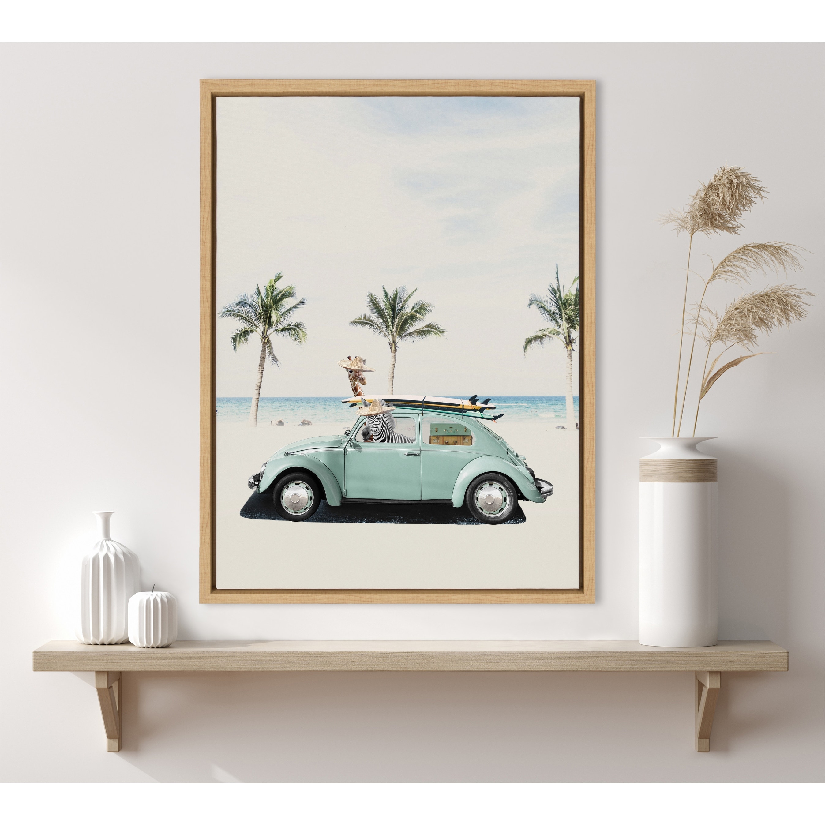 Kate and Laurel Sylvie Summer Adventures Framed Canvas by July Art Prints