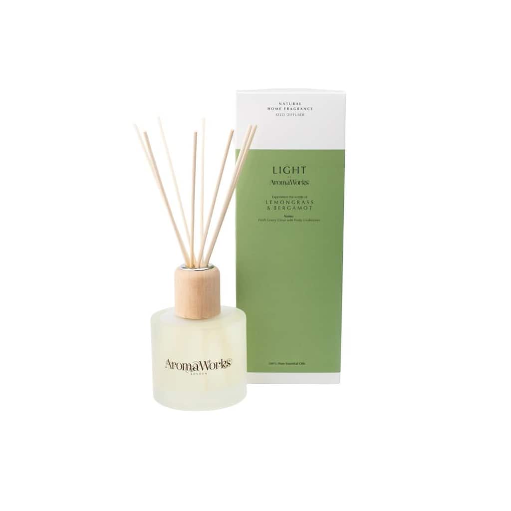 AromaWorks Lemongrass and Bergamot Reed Diffuser