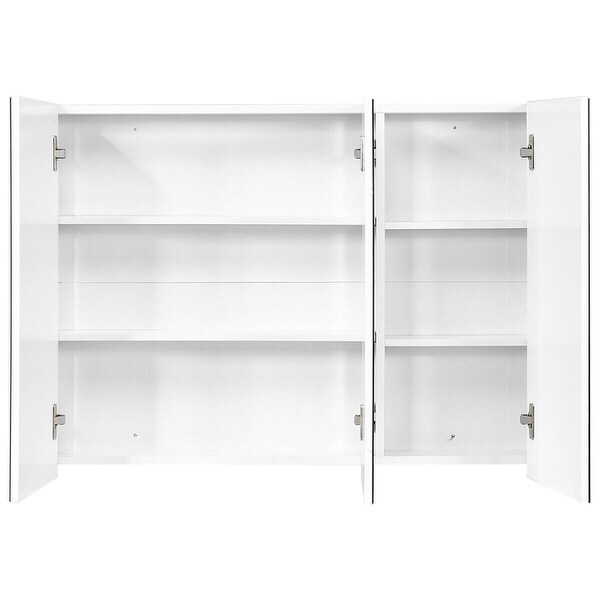 Shop 36" Bathroom Medicine Cabinet with 3 Mirrors - White ...