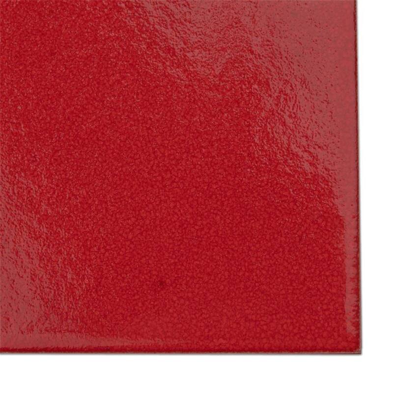 Merola Tile Monocolor Premium Rojo Volcan 7-7/8" x 7-7/8" Ceramic Floor and Wall Tile