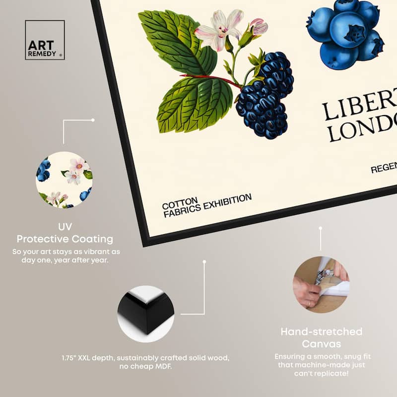 Berries and Blooms I Canvas by Art Remedy