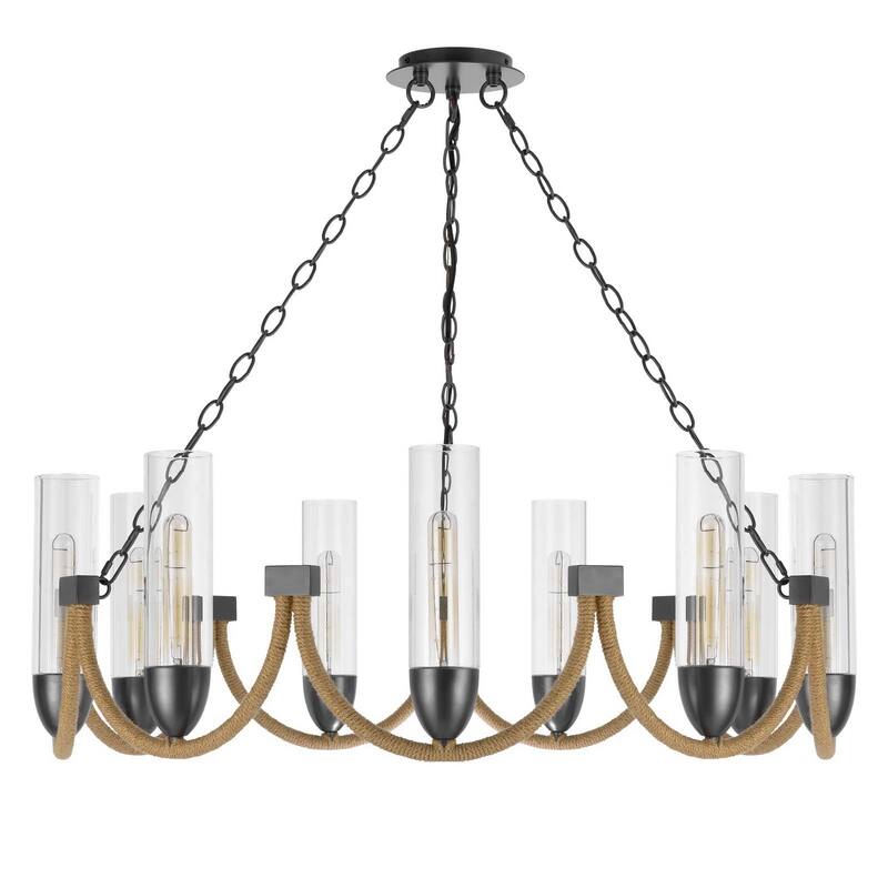 Argyle 12" Height Dark Bronze Metal Chandelier - One Size