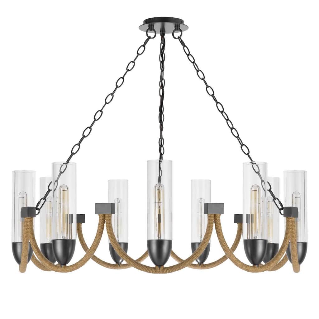 Argyle 12" Height Dark Bronze Metal Chandelier - One Size