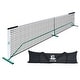 preview thumbnail 1 of 5, Roomfitters 22 ft Pickleball Net with Steady Metal Frame, All-Weather Setup for Outdoor and Indoor Driveways, Black White Black White