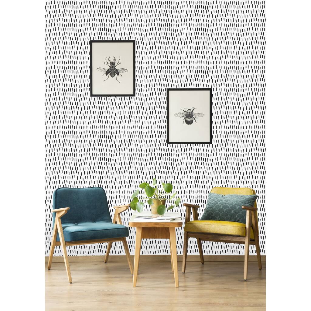Brushstrokes Pattern Peel and Stick Wallpaper