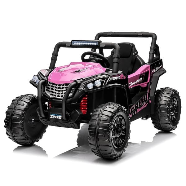 slide 2 of 18, Ride On Car for Kids, 12V Toy Electric Truck UTV with Large Wide Seat and Remote Control Pink