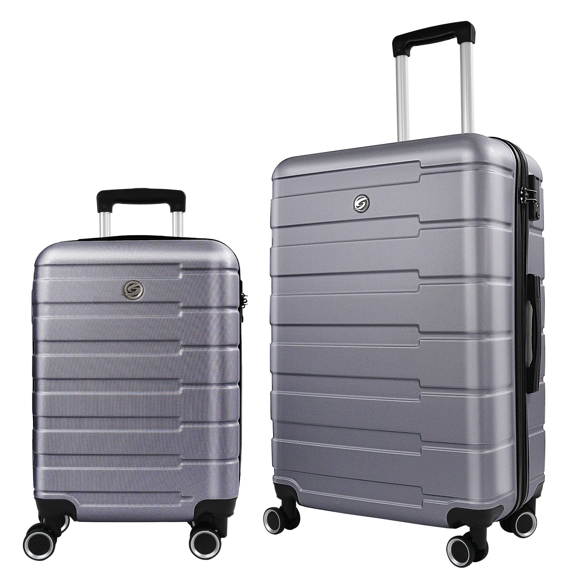 2 Piece Luggage Sets Carry on Travel Luggage Airline Approved ABS
