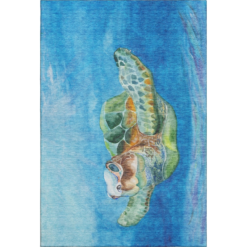 Premium Washable Super Soft Turtle Life Mayfield Rug