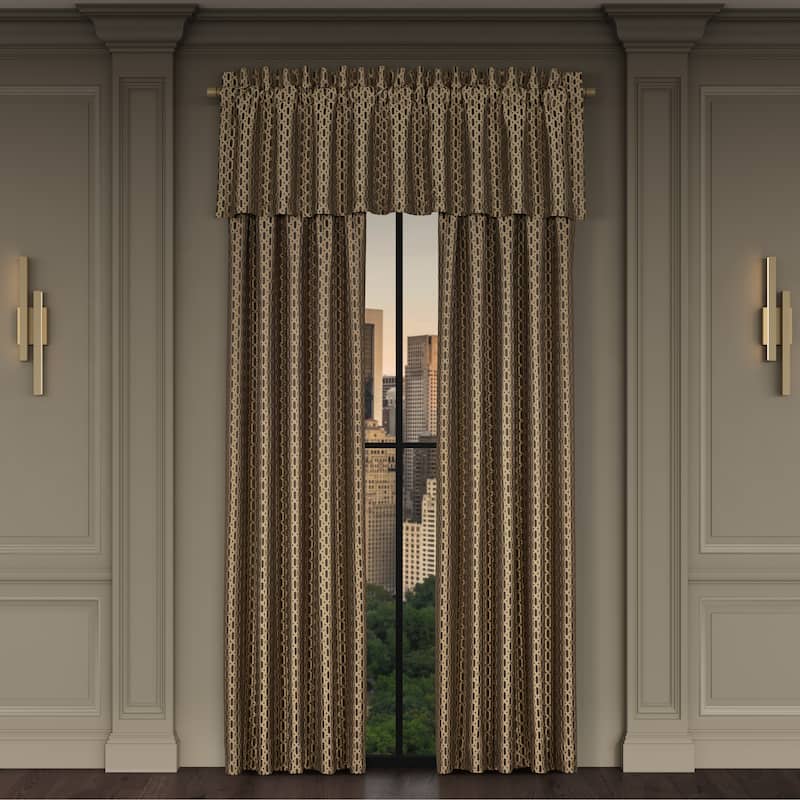 J. Queen New York Metropolitan Bronze Window Panel Pair - 95 Inches