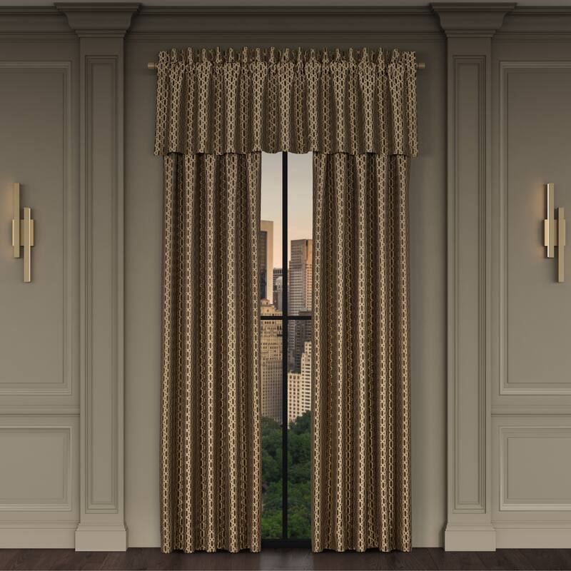 J. Queen New York Metropolitan Bronze Window Straight Valance - Bronze