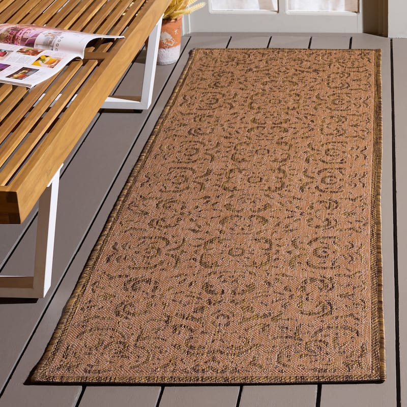 SAFAVIEH, Courtyard Orlanda Indoor/ Outdoor Waterproof Patio Backyard Rug