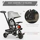 preview thumbnail 5 of 13, 14-in-1 Convertible Tricycle with Adjustable Parent Push Handle, Safety Features, and Storage Baskets for Kids
