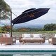 preview thumbnail 12 of 36, VredHom 11.5 Ft Outdoor Double Top Cantilever Umbrella with Cross Stand