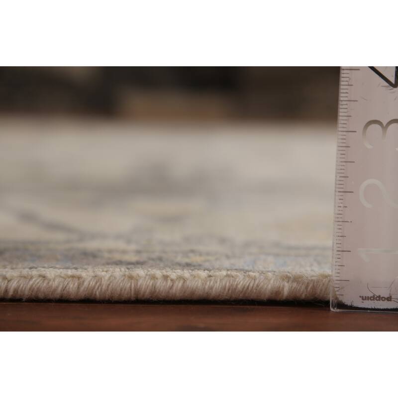 Large Oushak Indian Rug Hand-Knotted Wool Carpet - 8'2"x 15'8"