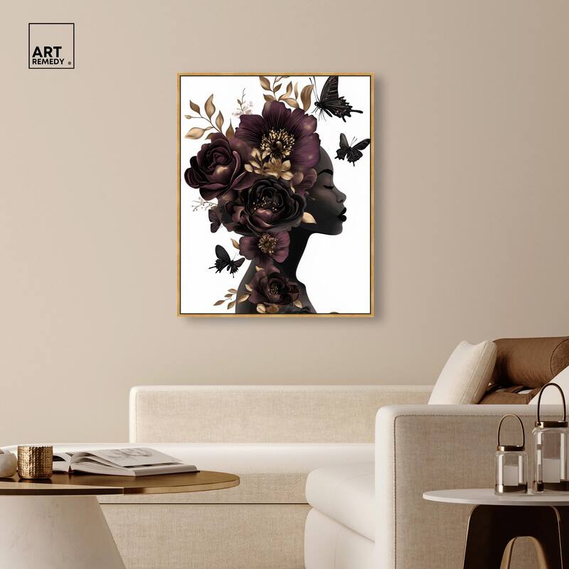 In Her Thoughts II Canvas by Art Remedy