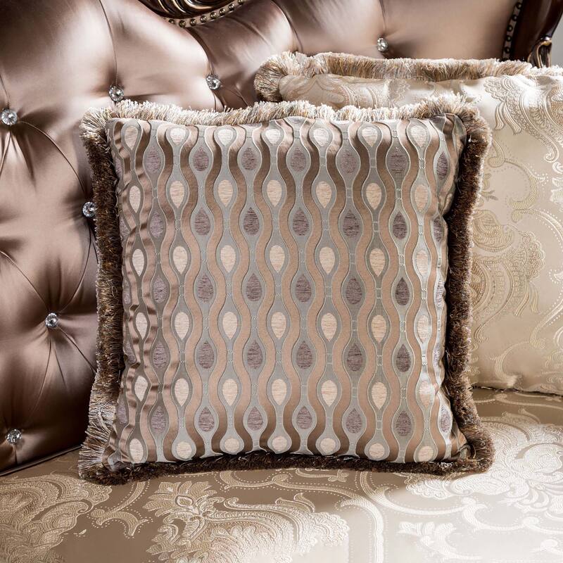 Furniture of America Cintel Traditional Velvet Tufted Wingback Sofa