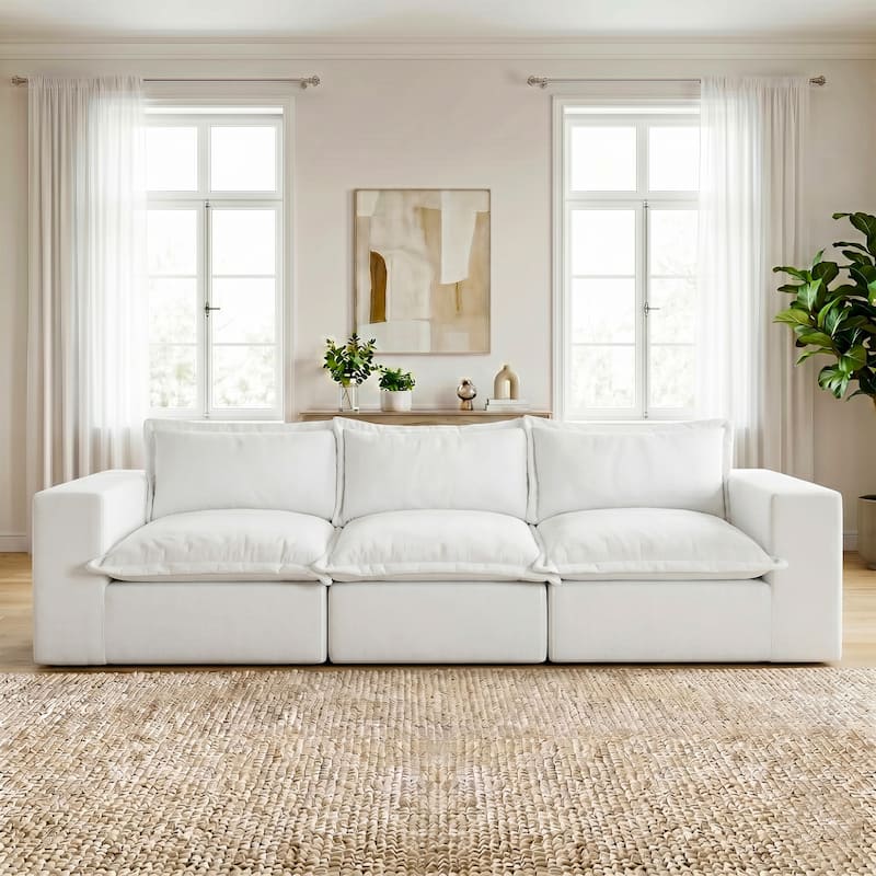 Comfy Cloud Couch Plush Modular Sectional Sofa For Living Room