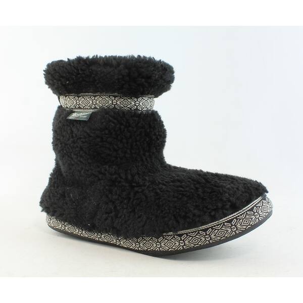 Shop Woolrich Womens Black Bootie Slippers Size 6 On Sale Overstock 25857567