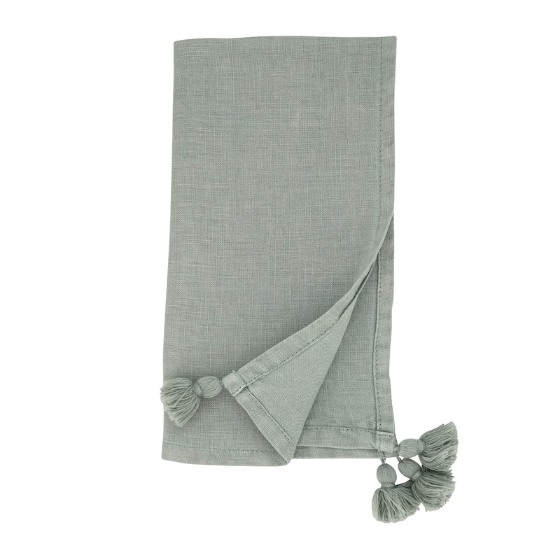 Table Napkins With Tassel Design (Set of 4)