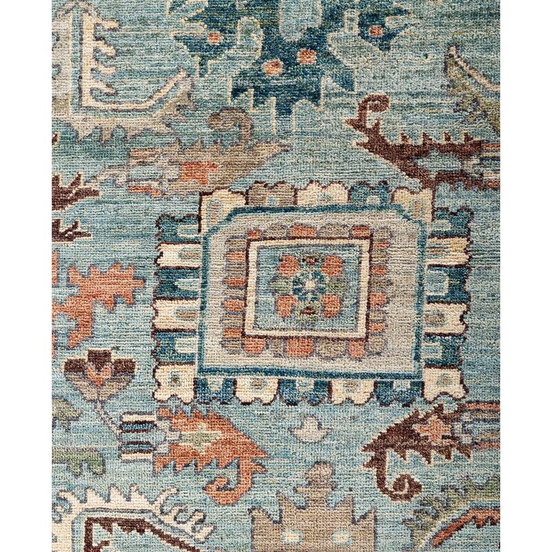 Serapi One-of-a-Kind Hand-Knotted Area Rug - Green - 8' 0" x 9' 9"