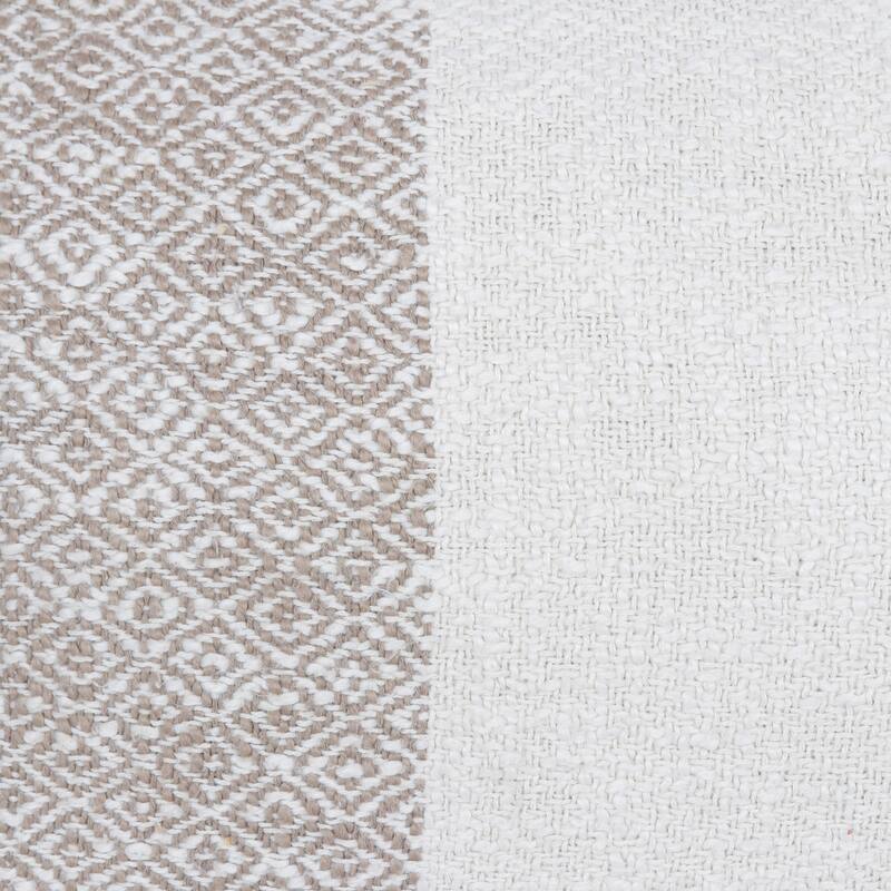 Novica Handmade Diamond Elegance In Umber Cotton Cushion Covers (Pair)