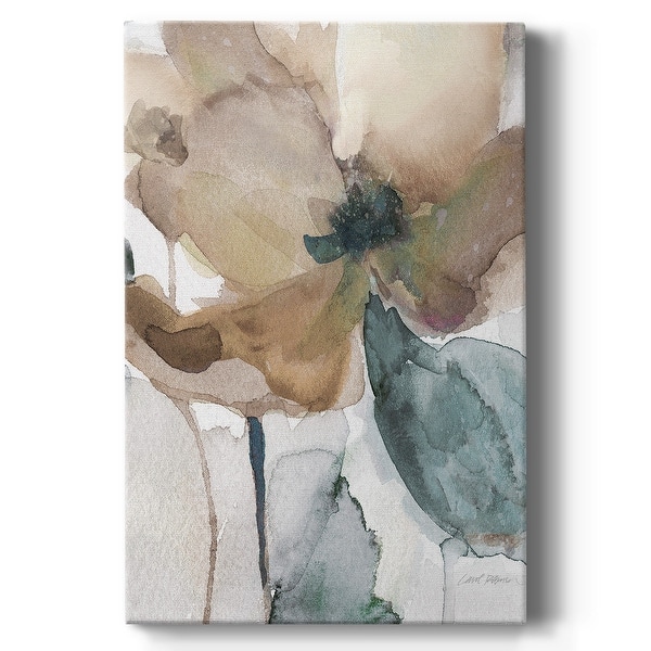 slide 2 of 8, Watercolor Poppy I Premium Gallery Wrapped Canvas - Ready to Hang 12X18