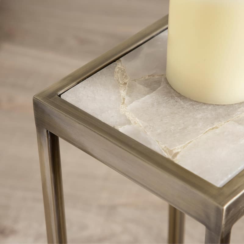 Kate and Laurel Jaspur Square Metal End Table