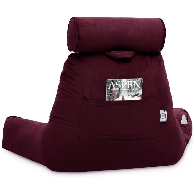 Husband Bedrest Micro-Suede Reading Pillow
