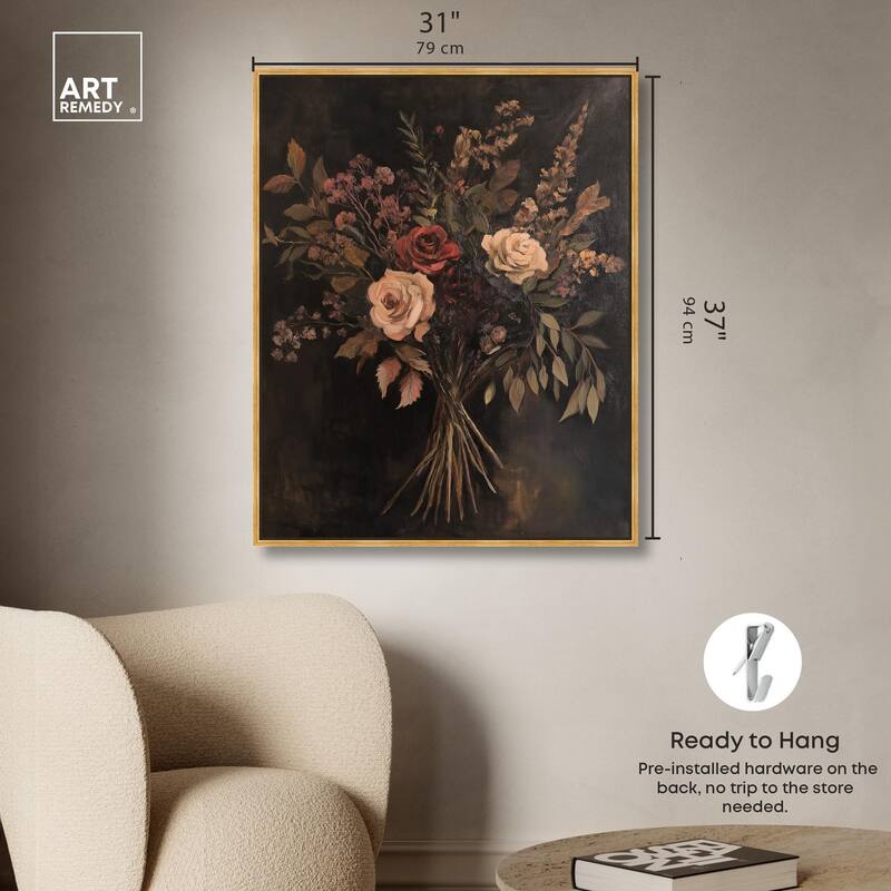 Rustic Roses Canvas by Art Remedy