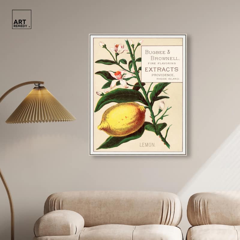 Lemon Canvas by Art Remedy