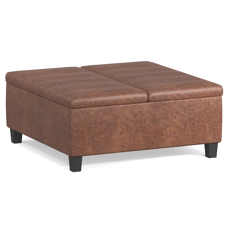 WYNDENHALL Tyler 36 inch Wide Contemporary Square Table Ottoman