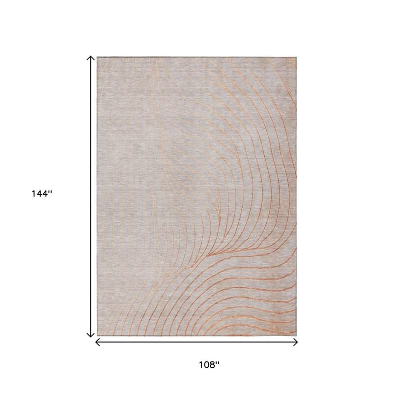 HomeRoots Abstract Transitional Rectangle Outdoor Rug