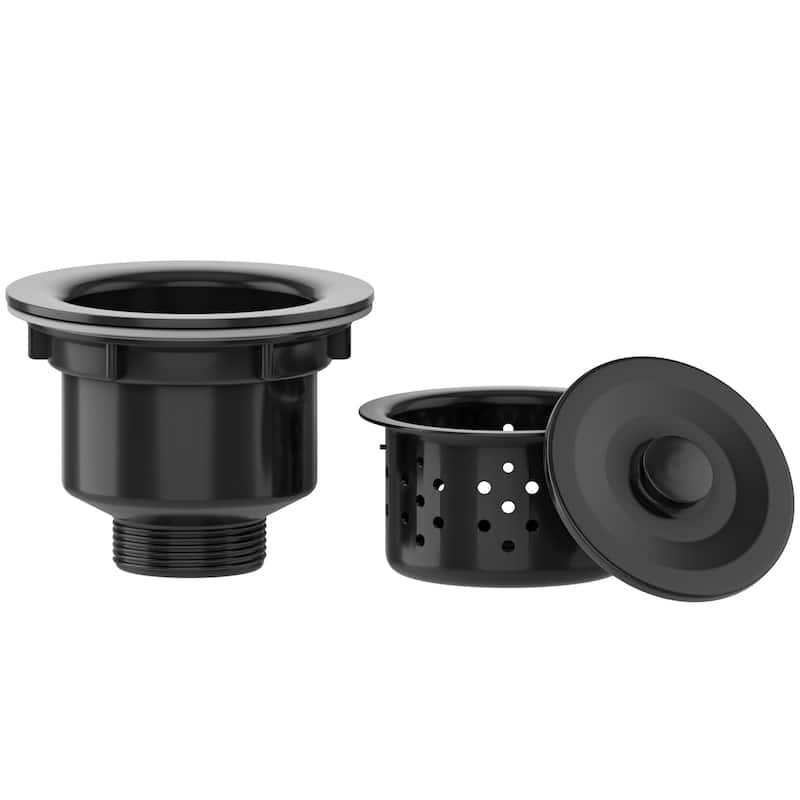 Drop In Kitchen Sink, 24/28/30 Inch Top Mount Stainless Steel Nano Gunmetal Black Sink with Sink Protector