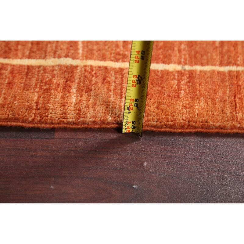 Gabbeh Kashkoli Oriental Runner Rug Wool Hand-knotted Staircase Carpet - 2'8" x 9'0"