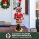 preview thumbnail 6 of 9, Fraser Hill Farm 48-inch Fiberglass Bear Nutcracker Playing Drum Figurine with Music - Multi