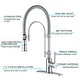 preview thumbnail 11 of 87, WOWOW Single Handle Gooseneck Pull Down Sprayer Kitchen Faucet