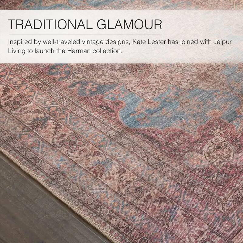 Vacherie Machine Washable Medallion Area Rug