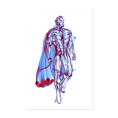 Superman Digital Smoke TV Movies Art Print/Poster