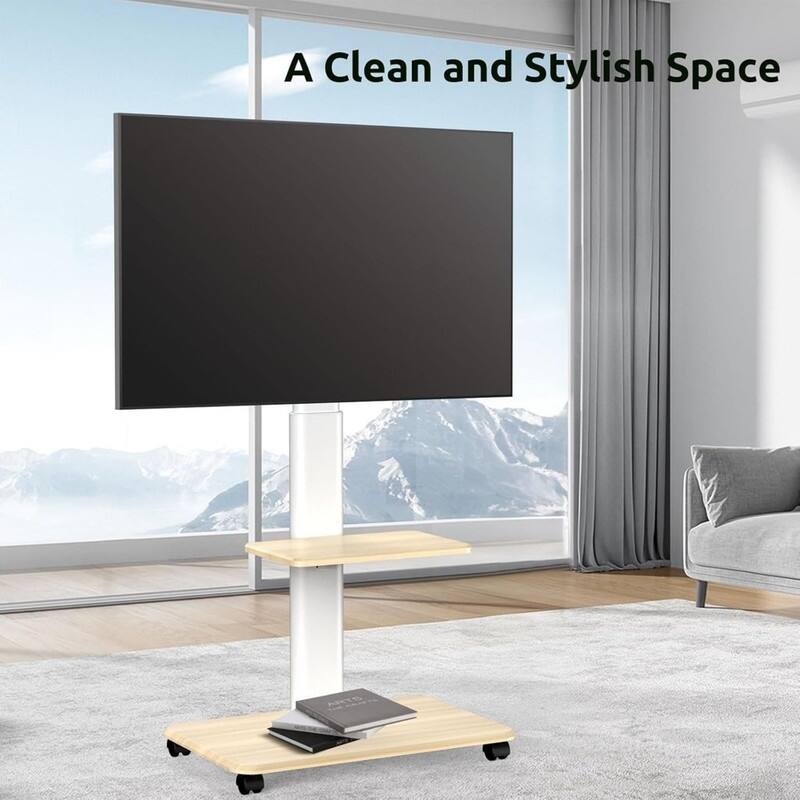 Mobile TV Stand with Wheels