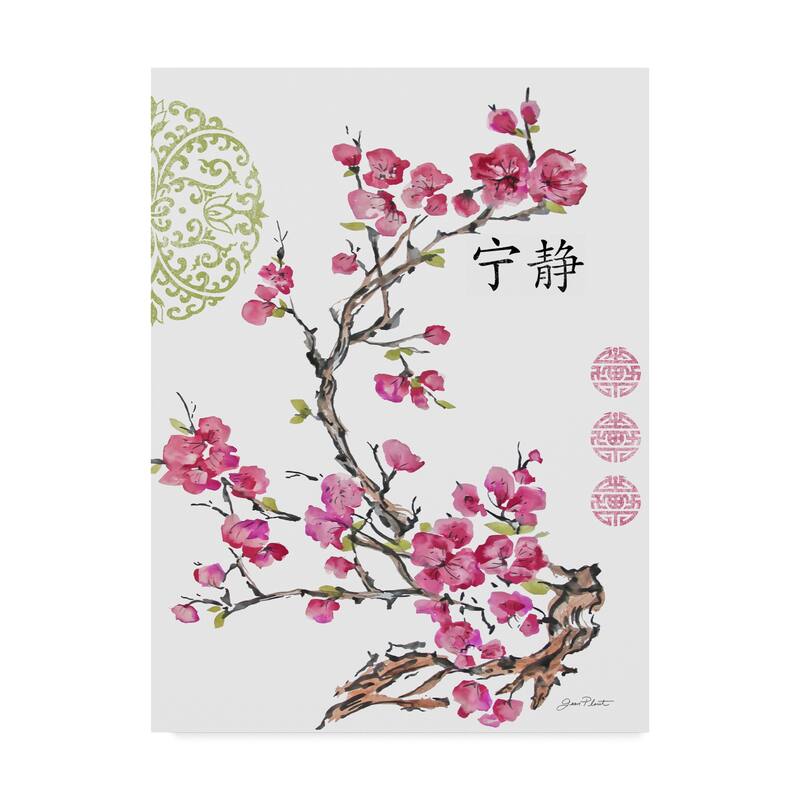 Jean Plout 'Cherry Blossom Serenity' Canvas Art