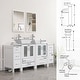 preview thumbnail 91 of 146, 72" Bathroom Vanity Set Glass Ceramic Vessel Sink Side Cabinet Combo