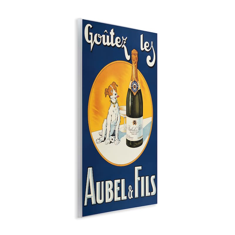 Stupell Dog & Wine Advertisement Wall Plaque Art Design By Marcus Jules