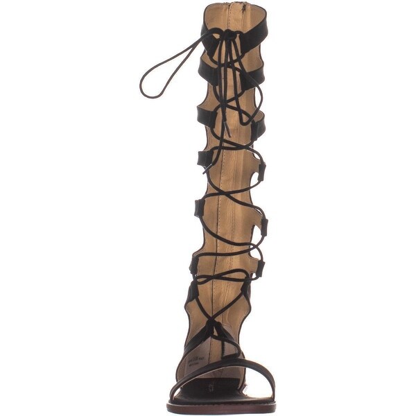 tall lace up gladiator sandals