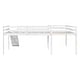 preview thumbnail 26 of 25, Grey L-Shaped Twin Loft Bed with Slide, Ladder, and Under-Bed Space