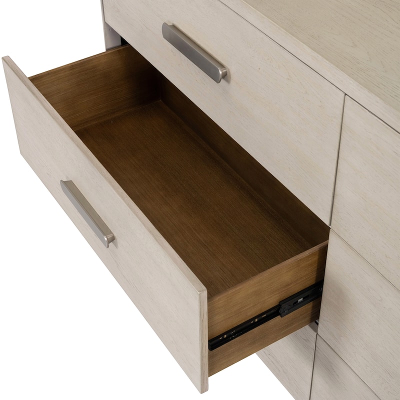 Furniture of America Weegin Modern 5-Piece White Oak Wood Panel Bedroom Set