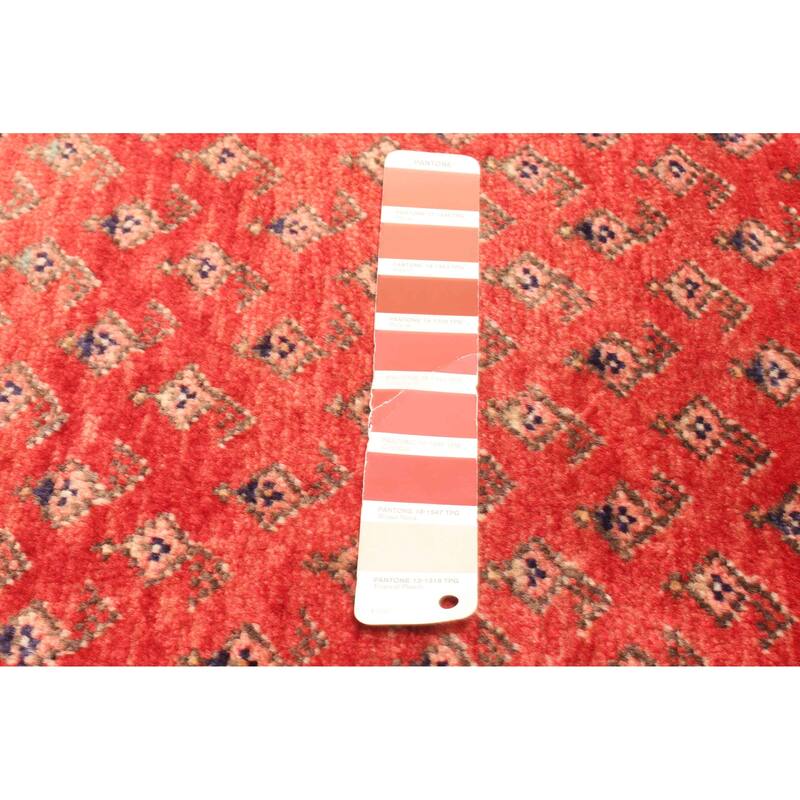 ECARPETGALLERY Hand-knotted Andelz Red Wool Rug - 2'9 x 9'3