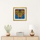 preview thumbnail 9 of 18, iCanvas "Heart With Blossoming Tree Of Life Inside On Blue Background" by Valery Rybakow